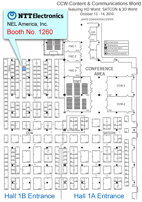 NTT Electronics Booth Location